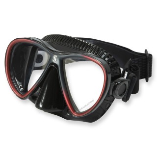 Synergy Twin Trufit rot schwarz - weicher Maskenkörper mit Comfort Strap von Scubapro