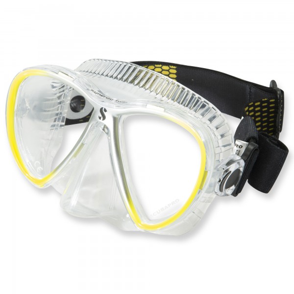 Synergy Twin Trufit gelb - weicher Maskenkörper mit Comfort Strap von Scubapro