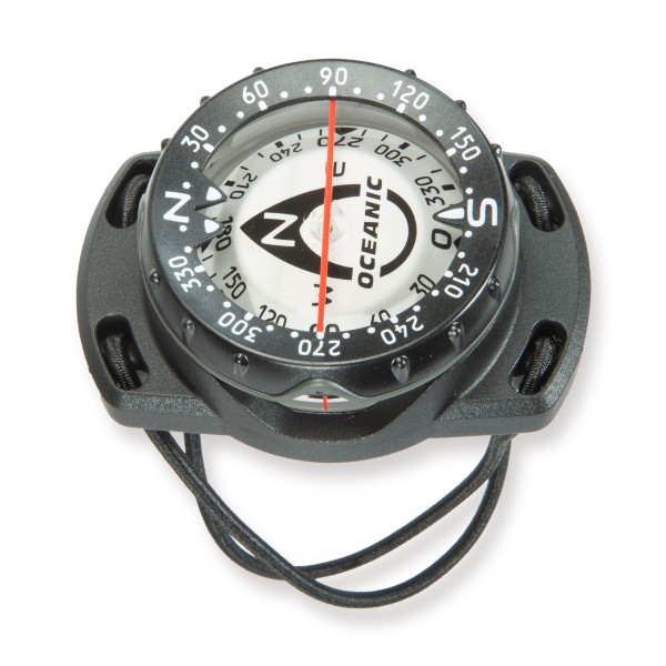 Oceanic Kompass mit Bungee Halterung - leicht ablesbar