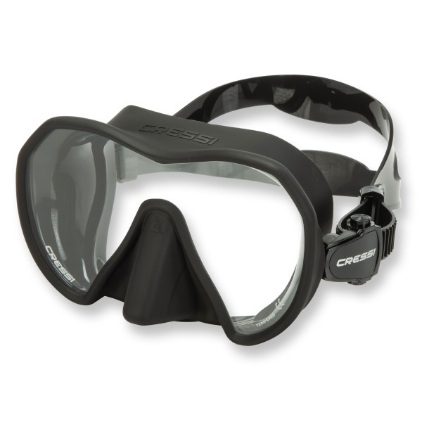 Cressi Z-1 Frameless - rahmenlose Tauchmaske, schwarz