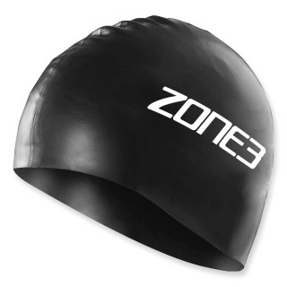 Zone3 Badekappe aus Silikon - schwarz