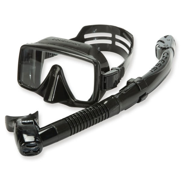 Scubapo Schnorchelset Frameless 1 - Maske Frameless  mit Itaca Ultra Dry schwarz