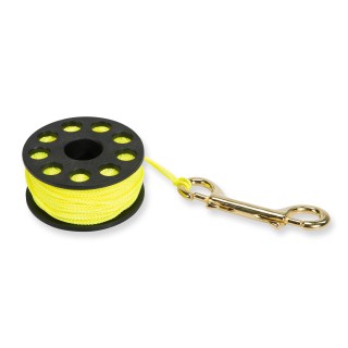 Seac Spool Reel mit 30 m Seil - gelb, Fingerspool