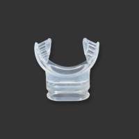 Silikonmundstück für Cressi Atemregler und den Schnorchel Alpha Dry - transparent