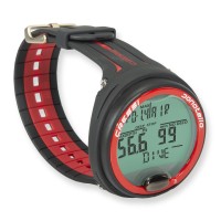 Cressi Tauchcomputer Donatello - Sonderfarbe rot und rotes Armband - sehr leichte Bedienung
