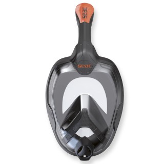 Seac Vollgesichtsmaske Unica mit Trockenschnorchel - schwarz (S-M)