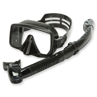Scubapo Schnorchelset Frameless 1 - Maske Frameless mit Itaca Ultra Dry schwarz