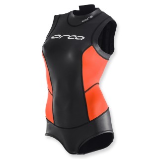 Orca Freiwasser-Schwimmanzug Core Open Water schwarz orange - Damen, Badeanzug