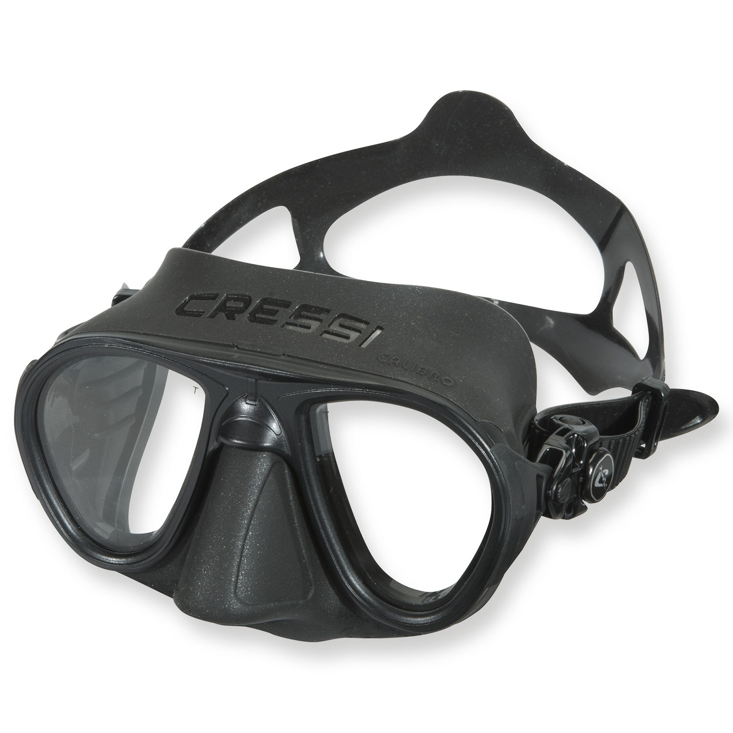 Cressi Maskenband Tauchmaske Maske transparent schwarz Silikon Halter Clip Niete 