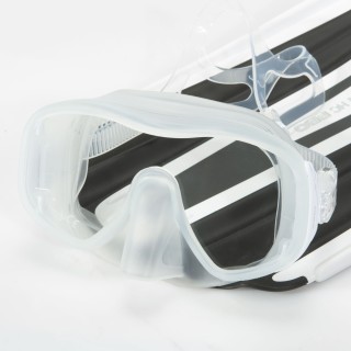 Mares Juno Einglas Maske - clear white mit großem Sichtfeld