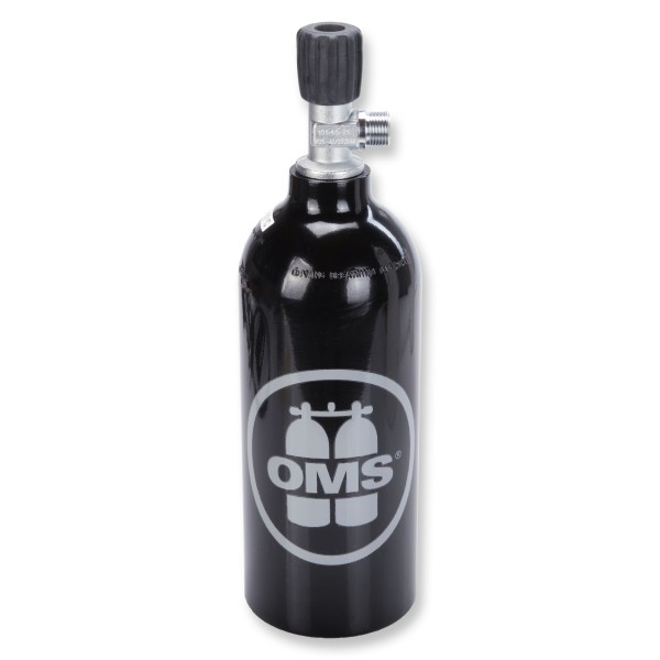 OMS - BTS Argon Alu-Flasche 1.5 Liter 230 bar mit Edelgas-Ventil