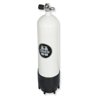 OMS - BTS Mono Stahlflasche 12 Liter lang - Ventil ausbaufähig