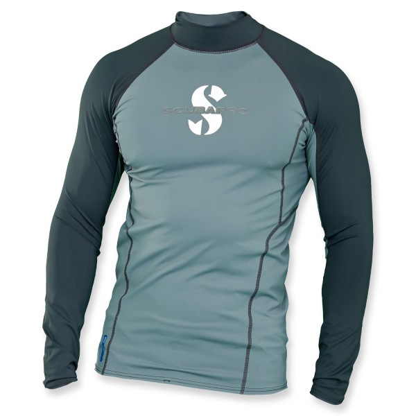 Scubapro T-Flex Lycra Shirt Herren - graphite Langzarm UPF 80