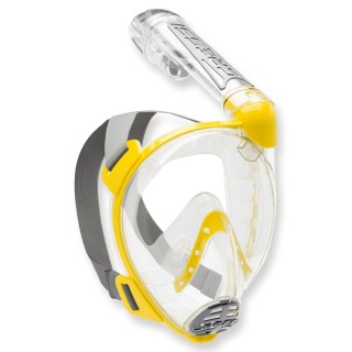 Cressi Duke - Vollgesichtsmaske mit Trockenschnorchel, gelb
