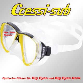 Optisches Glas für Cressi Big Eyes, rechts